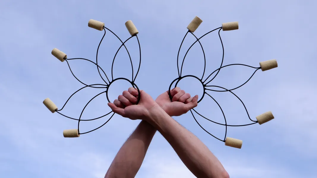 Lotus Fire Fans ultra light Pair! ///FREE FAST SHIPPING///