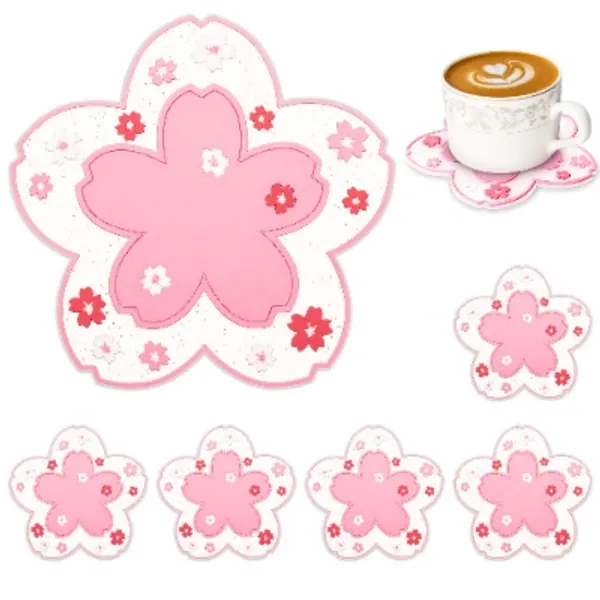 Cute flowers under cups~