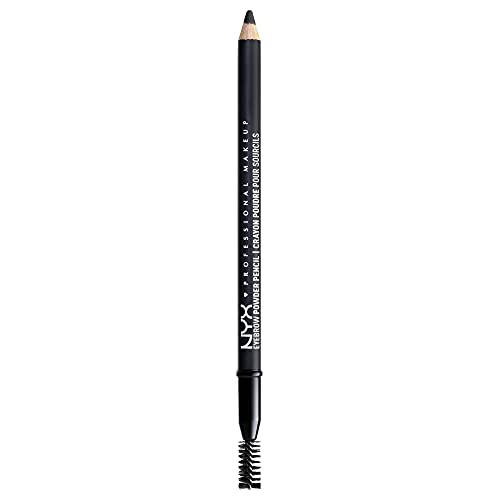 NYX PROFESSIONAL MAKEUP Eyebrow Powder Pencil, Black - 09 Black - 0.04 Ounce (Pack of 1)