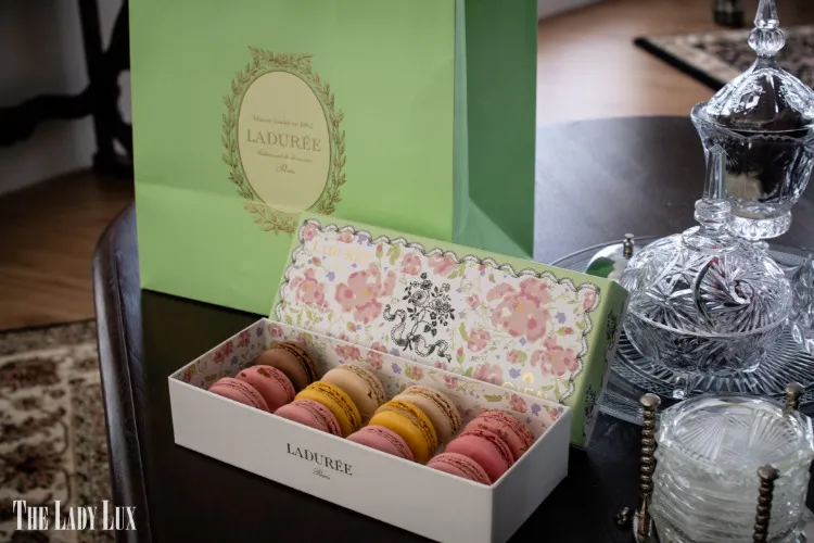 Buy some laduree macarons for the Lady Lux