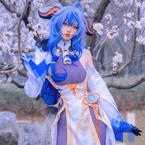 Ganyu Anime Costume Set - Genshin Impact - Ganyu / XXL