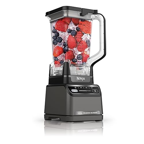 Ninja BR201AMZ Professional Blender 2.0, 1200 Watts, Auto-iQ Program, Total Crushing Blades, 72-oz. Pitcher, 4 Manual Speeds for Smoothies, Shakes, and Frozen Drinks, Dishwasher-Safe Parts, Dark Grey - Generation 2 (1200 Watts)