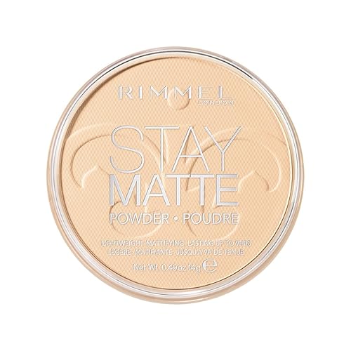Rimmel Stay Matte Pressed Powder, Transparent, 14g - Transparent - 14 g (Pack of 1) - Single
