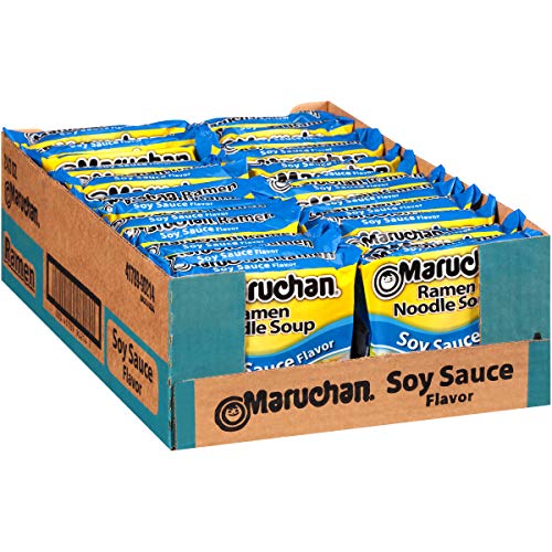 Maruchan Ramen Soy Sauce Flavor, 3.0 Oz, Pack of 24 - Soy sauce - 3 Ounce (Pack of 24)
