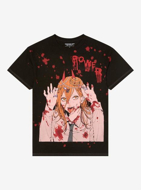 Chainsaw Man Power Accessories Splatter Wash T-Shirt | Hot Topic