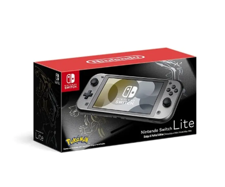 Nintendo Switch Lite Dialga  Palkia Edition + 32GB Memory Card Bundle