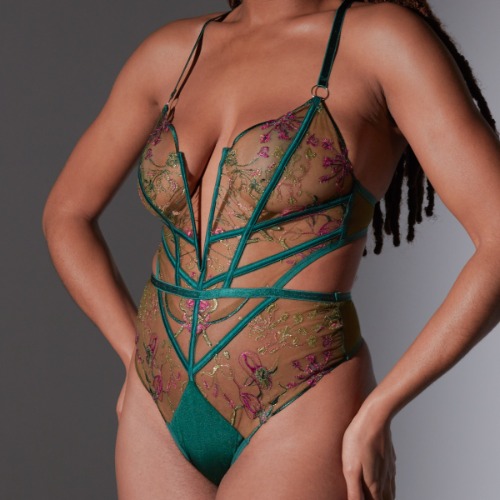 Venus Bodysuit | Emerald / 3X