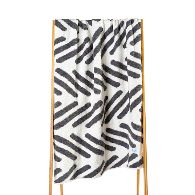 Double-Plush Throw - Charcoal / Standard