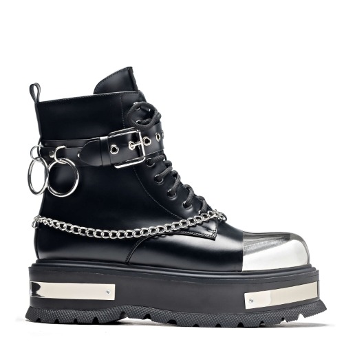 Borin Hardware Platform Boots | UK 7 / Black