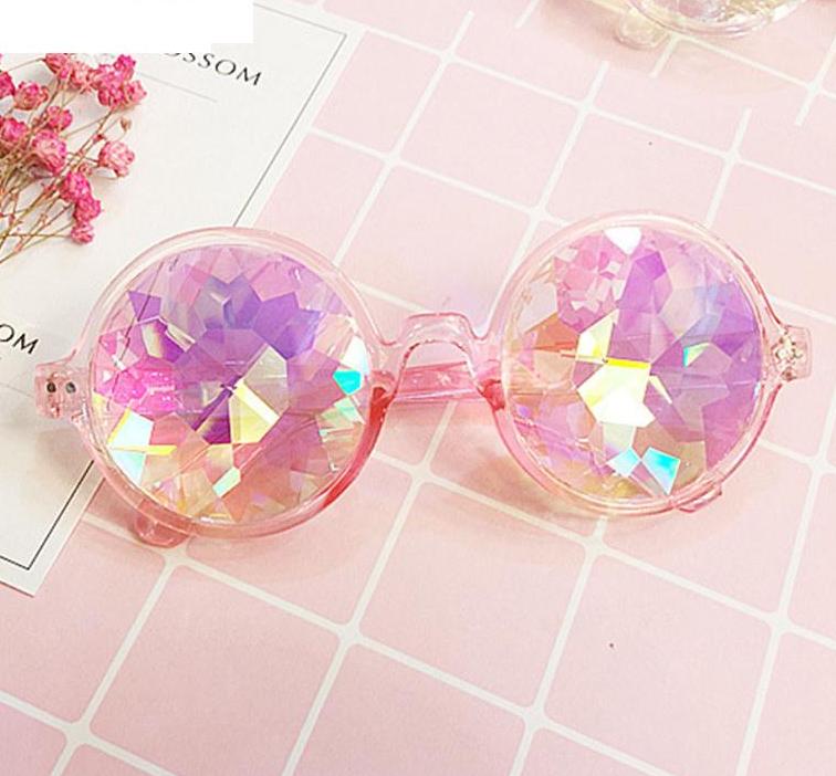 Crystal Gem Sunglasses - Pink