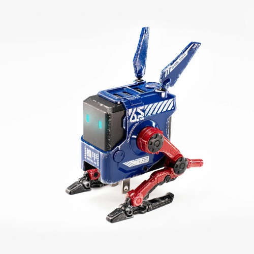 Alpha65 GaN 65W Wall Charger - War Damaged Blaze Blue | US Plug / Blue