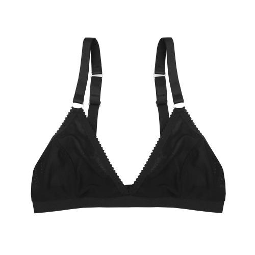 Sally Bralette Black Mesh | Black Mesh / M