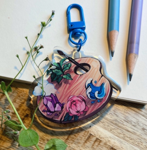 Earth Palette Acrylic Charm | Default Title