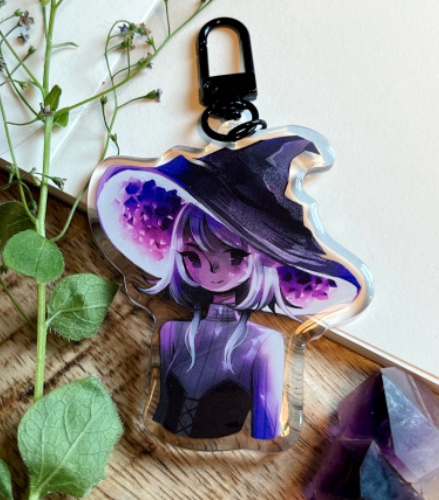 Amethyst Geode Witch Acrylic Charm | Default Title
