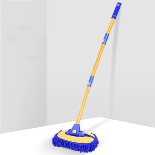 Extendable Microfiber Mop Kit For Car - Blue