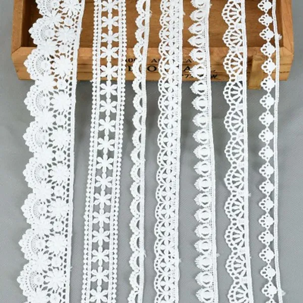 White Lace Trim for Victorian Hanayo