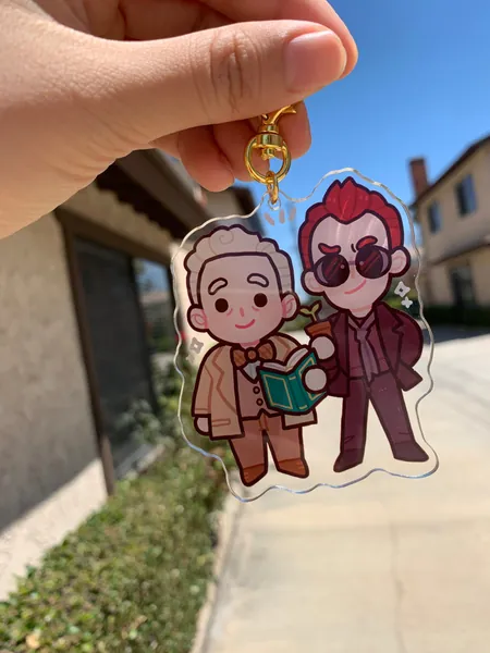 Good Omens Ineffable Husbands Keychains