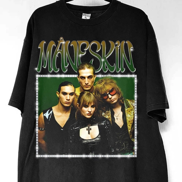90s Måneskin Tour T-Shirt,  Måneskin Rock Band Tour Concert Shirt, Rock Music Tour Concert Tee Gift for men women unisex t-shirt