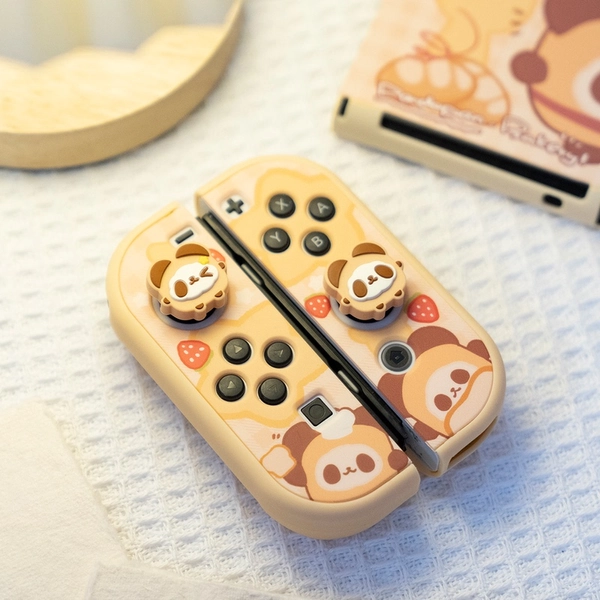 Cute Panda Switch OLED Thumb Grips Caps Panda Switch Analog Caps