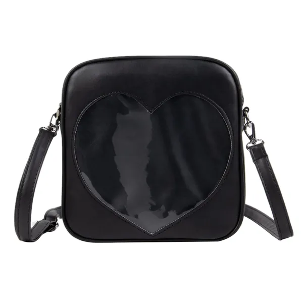 Freiesldaten Ita Borsa Da Donna Cuore Limpido Borsa a Tracolla Leggero Kawaii JK Uniforme Borsa da Esposizione