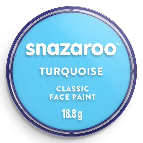 Snazaroo 1118488 - Pittura Per Viso, Turchese, 18 ml, 1 Pezzo