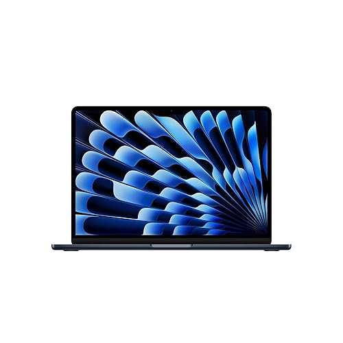 Apple 2025 MacBook Air 13-inch Laptop with M4 chip: Built for Apple Intelligence, 13.6-inch Liquid Retina Display, 24GB Unified Memory, 512GB SSD Storage, 12MP Center Stage Camera, Touch ID; Midnight - 24GB Unified Memory, 512GB SSD Storage - Midnight - Without AppleCare+