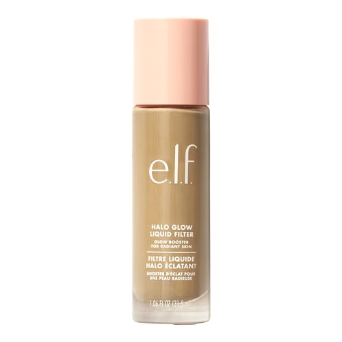 e.l.f. Halo Glow Liquid Filter, Complexion Booster For A Glowing, Soft-Focus Look, Infused With Hyaluronic Acid, Vegan & Cruelty-Free, 3.5 Medium - 3.5 Medium
