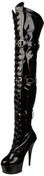 Pleaser Damen Delight-3028 Kurzschaft Stiefel