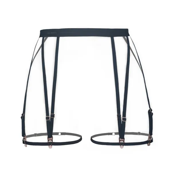 Frisson Garters Black - XL/XXL / Black