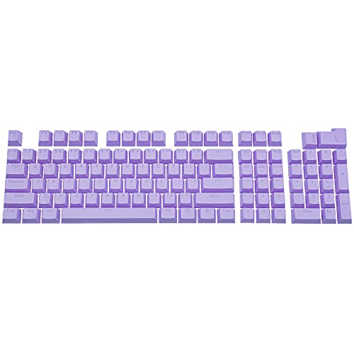 Granvela Keycaps for Mechanical Keyboards | 104 Keys | ABS Material | US-Layout | Macaron | DIY Cherry MX Compatible - Purple - Purple