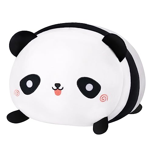 Mewaii Cute Panda Plush Pillow, 16” Panda Stuffed Animals, Soft Kawaii Plushies Cuddle Pillow, Cute Plushies Birthday Gifts for Women, Girls and Males - Panda - 16 Inch