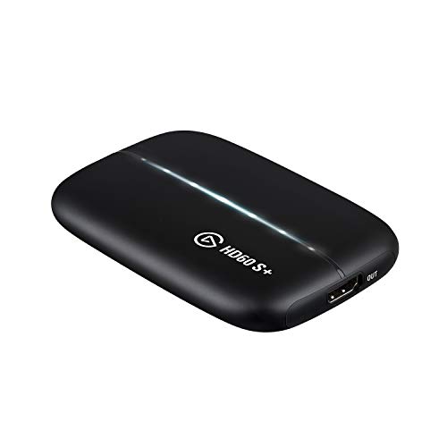 Elgato HD60 S+, External Capture Card, Stream and Record in 1080p60 HDR10 or 4K60 HDR10 with ultra-low latency on PS5, PS4/Pro, Xbox Series X/S, Xbox One X/S, in OBS and more, works with PC and Mac