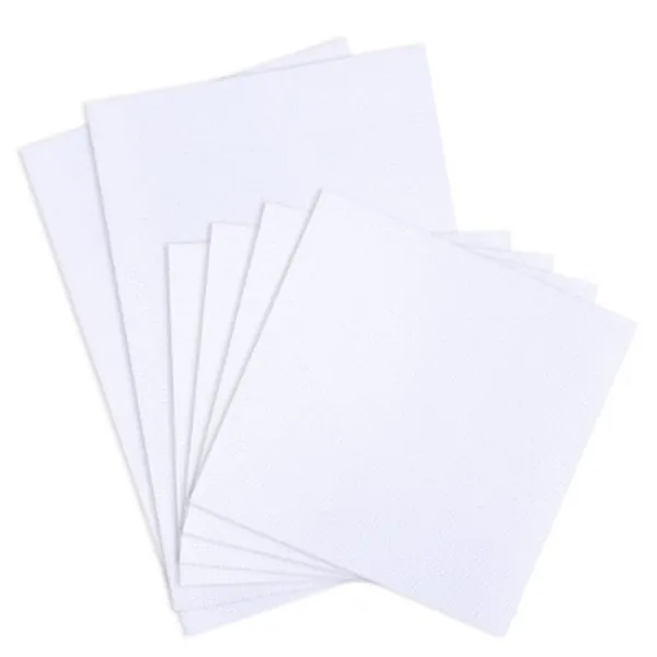 Pllieay 6 Pezzi Panno a Punto Croce Riserva Aida 14 Count White Cross Stitch Cloth, tra cui 2 pezzi 30 × 30 cm4 pezzi 30 x 45 cm Panno a Punto Croce Bianco