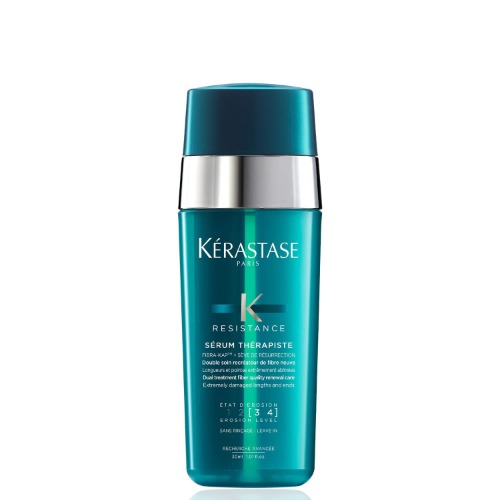 Kérastase, Resistance | Strengthening & Healing Serum with Heat Protection, For Over-stressed & Very Damaged Hair, With Fibra-Kap, Sérum Thérapiste, 2x15ml