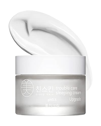 CRAZY SKIN Korea Schwach Saurer pH-Wert 5.5 Ärger Pflege Schlafcreme, 50 g
