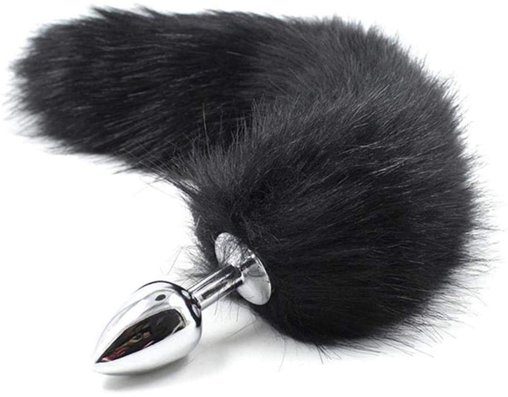 CTFIVING Role Play Fluffy Faux Fox Tail Cosplay Costume Party Accessories Super Quality Stainless Steel Women