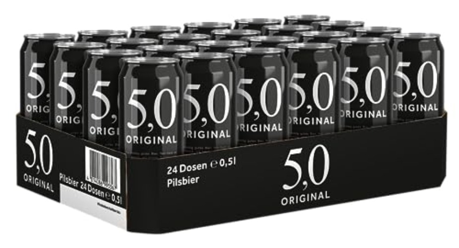 5,0 Pils Original, 24er Dosentray, EINWEG (24 x 0.5l)