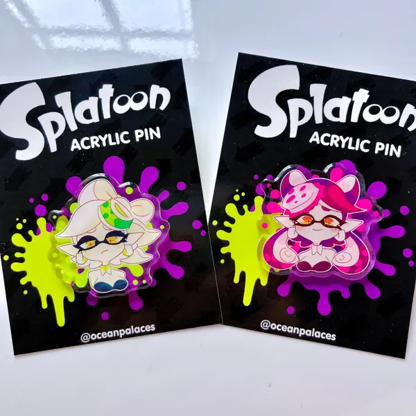 Splatoon Callie and Marie Acrylic Pin