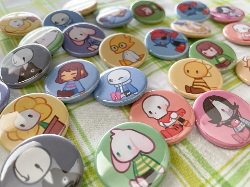 Undertale Doll Buttons