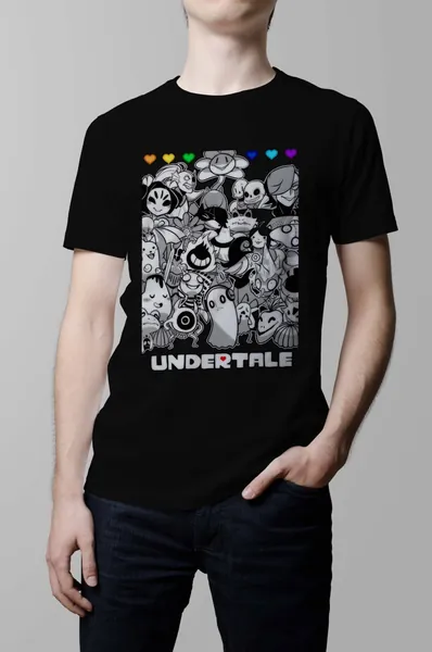 Undertale All Characters Sans Papyrus Toriel Undyne Alphys Inspired T-shirt. Male and Female Apparel