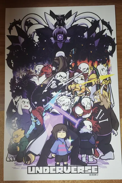 Underverse (Undertale AU) Season Two Art Print