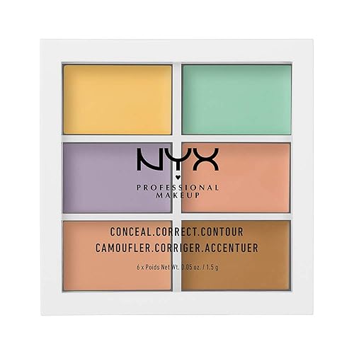 NYX PROFESSIONAL MAKEUP Color Correcting Concealer Palette - 1 Count (Pack of 1) - 04 COLOR CORRECTING