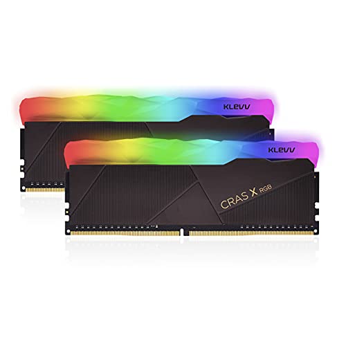 KLEVV CRAS X RGB 16GB kit (8GB x2) 3600MT/s Gaming Memory DDR4-RAM XMP 2.0 High Performance Overclocking - 3600 MHz - CRAS - RGB - 16GB kit (2x 8GB)