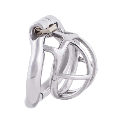 TERNENCE Small Male Chastity Device Stainless Steel Ergonomic Design Male Cock Cage K055 (55mm/ XL Size) - 55mm/ XL Size