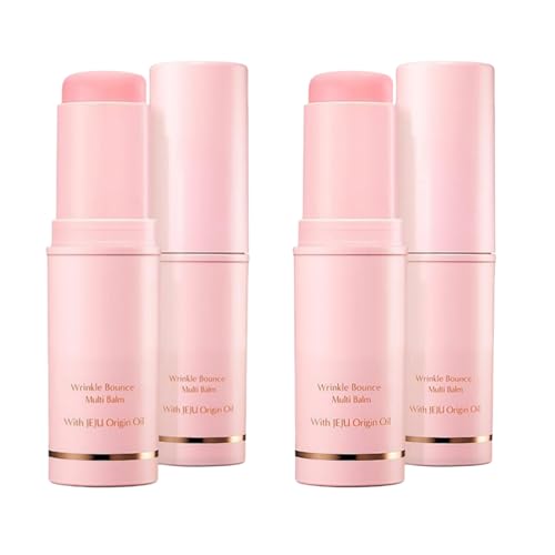KAHI Wrinkle Bounce Multi Balm idratante per il viso, crema idratante all-in-one, crema per gli occhi, crema per il collo, base e viso Mist Moisture Balm Stick, cura immediata delle rughe, bastone per - 2 pezzi.