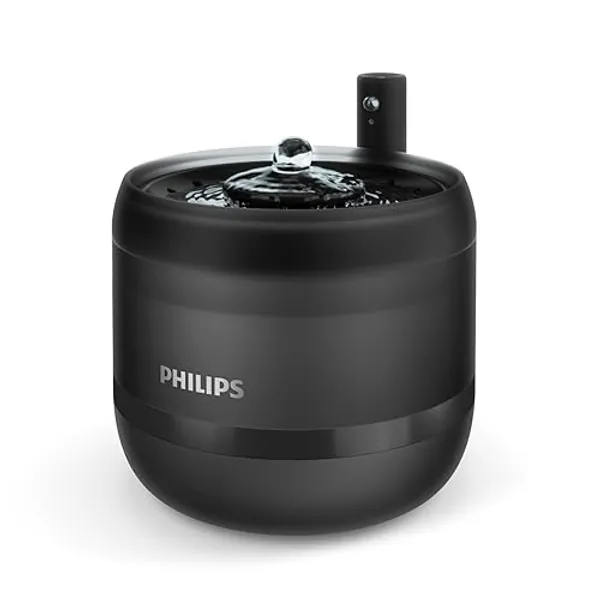 Philips Pet Series Fuente de Agua para Gatos, Cuenco Anti-Derrame, Monitoreo, Activación por Movimiento, Silenciosa (<38 dB), Filtro de Cuatro Capas, Capacidad 2,2 L (PAW3210/02)