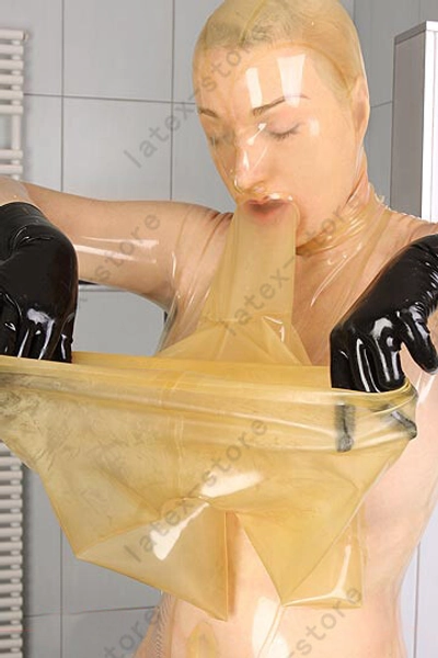 416 Latex Rubber Gummi Masks Hood shorts binder lockable zipper customized 0.4mm