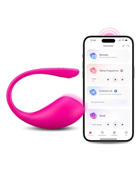 LOVENSE Lush 3 Vibrator mit App-Fernbedienung, Leichte Vibratorensets für Frauen, G-Punkt-Vibration für Frauen, Vibrator für Frauen, Leises Sexspielzeug mit Bluethooth, Vibratoren mit 10000+ Modi