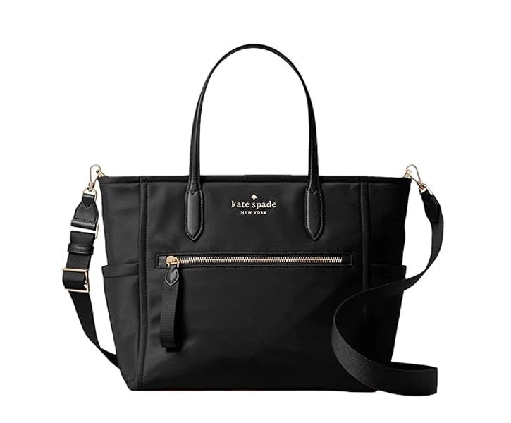 Kate Spade New York Chelsea Nylon Satchel (Black)