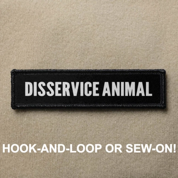 Disservice Animal Velcro Patch